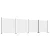 vidaXL 4-Panel Room Divider White 698x180 cm Fabric