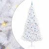 vidaXL Artificial Christmas Tree with Stand White 300 cm PVC and Steel