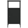 vidaXL Bedside Cabinets 2 pcs Black 41x31x80 cm Engineered Wood