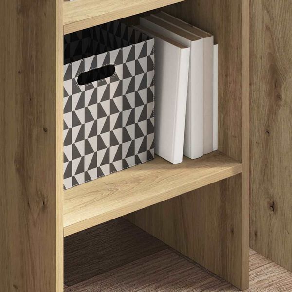 vidaXL Book Cabinet Artisan Oak 40 x 35 x 180 cm Engineered Wood