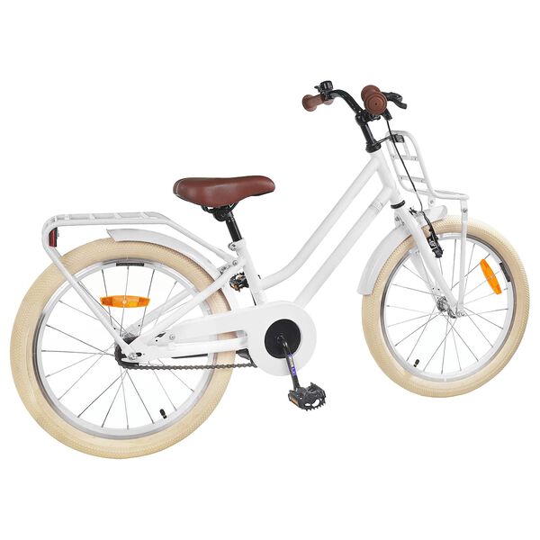 vidaXL Kids Bike 20'' for 6-11 Years Old White