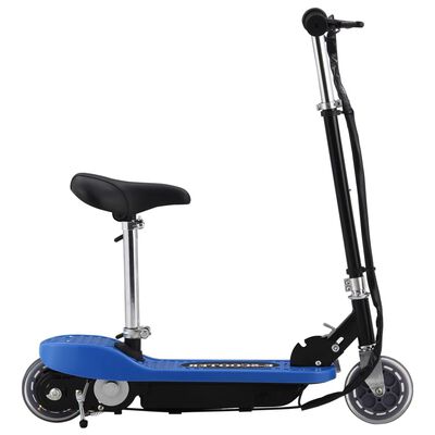 vidaXL Electric Scooter with Seat 120 W Blue