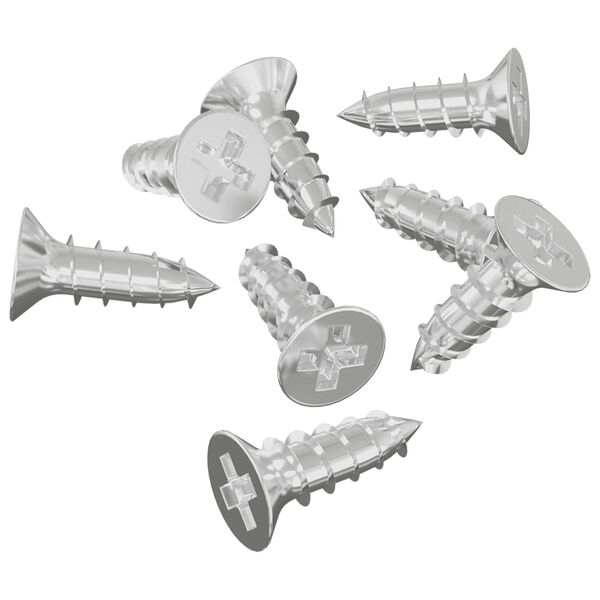 vidaXL Mirror Hold Bracket 2 pcs Nickel 35 x 30 x 8.3 mm Steel