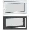 vidaXL Tilt & Turn Basement Window RISOR 110 x 70 cm PVC and Glass