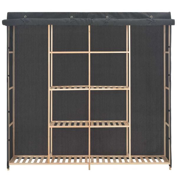 vidaXL Wardrobe Grey 173x40x170 cm Fabric