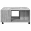vidaXL Coffee Table Grey Sonoma 80x80x40 cm Engineered Wood