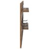 vidaXL Wall-Mounted Coat Rack Old Wood 90 x 10 x 50 cm Engineered wood
