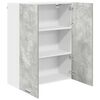 vidaXL Hanging Cabinet Concrete Grey 80 x 31 x 100 cm Engineered Wood