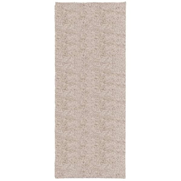 vidaXL Shaggy Rug PAMPLONA High Pile Modern Beige 80x200 cm