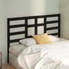 vidaXL Bed Headboard Black 156x4x104 cm Solid Wood Pine