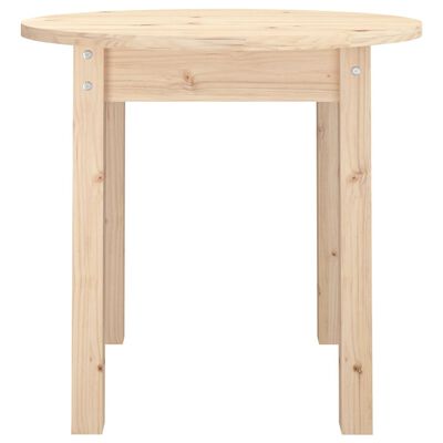 vidaXL Coffee Table Ø 45x40 cm Solid Wood Pine