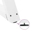 vidaXL Coffee Table Legs 2 pcs White 28x(42-43.3) cm Steel