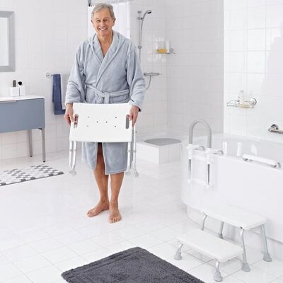 RIDDER Folding Bathroom Stool 110 kg White A0050301