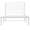vidaXL Metal Bed Frame without Mattress with Headboard White 90x190cm