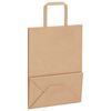 vidaXL Paper Bags 50 pcs with Handles Brown 21x11x28 cm