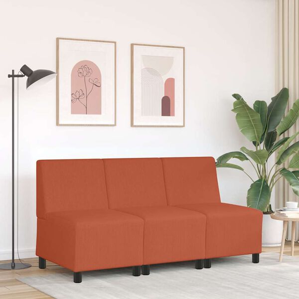 vidaXL Modular Sofa Unit Armless Orange 55 x 74 x 82 cm