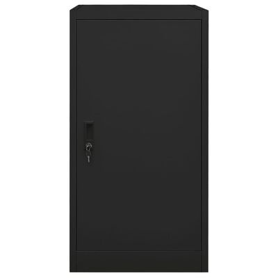 vidaXL Saddle Cabinet Black 53x53x105 cm Steel