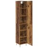 vidaXL Highboard 2 pcs Old Wood Engineered Wood