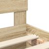 vidaXL Bed Frame with Headboard Sonoma Oak 70 x 190 cm Engineered Wood