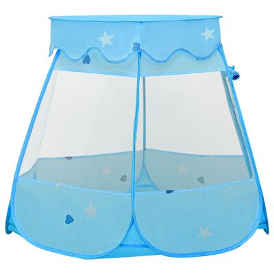 vidaXL Children Play Tent with 250 Balls Blue 102x102x82 cm