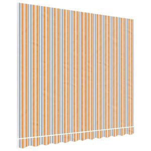 vidaXL Awning Replacement Fabric Orange and Blue 3x2.5 m Polyester