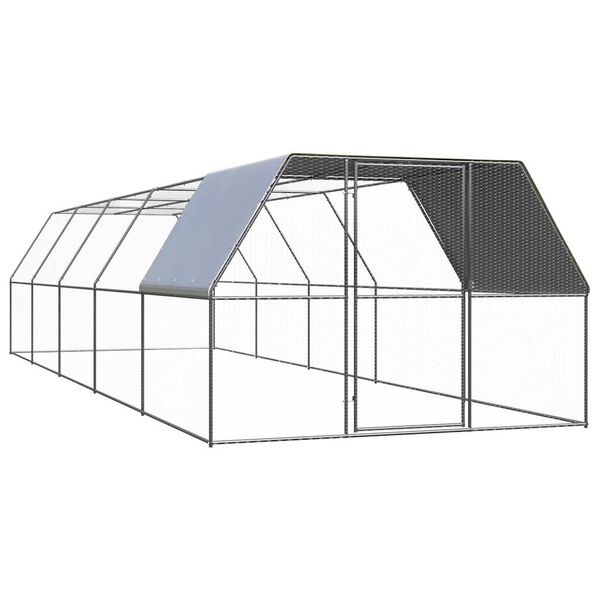 vidaXL Chicken Cage 3x10x2 m Galvanised Steel