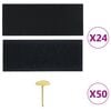 vidaXL Insect Door Curtains 2 pcs with Magnet Blocks Black 220x130 cm