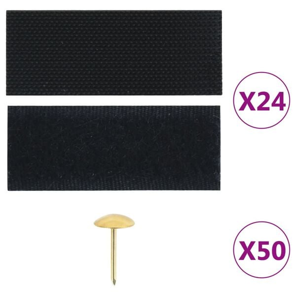vidaXL Insect Door Curtains 2 pcs with Magnet Blocks Black 220x130 cm
