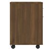 vidaXL Rolling Cabinet Brown Oak 45x38x54 cm Engineered Wood