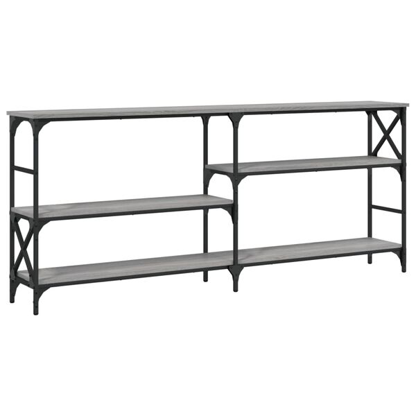 vidaXL Console Table Grey Sonoma 180x29x76.5 cm Engineered Wood