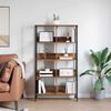 vidaXL Bookshelf Old Wood 82 x 32 x 144.5 cm Engineered Wood