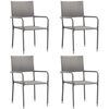 vidaXL 5 Piece Garden Dining Set Anthracite