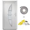 vidaXL Front Door White 98x200 cm PVC