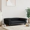 vidaXL Dog Bed Black 95x55x30 cm Faux Leather