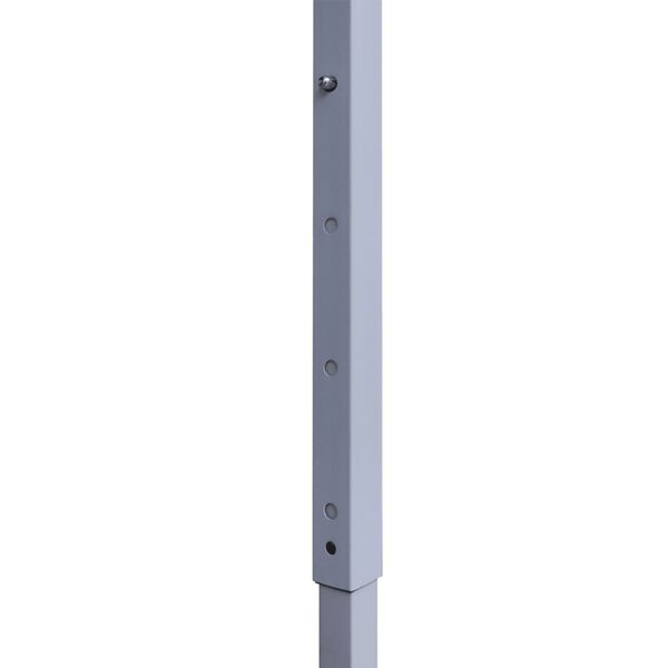 vidaXL Professional Folding Party Tent with 2 Sidewalls 2x2 m Steel Cream