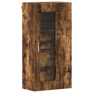 vidaXL Wooden Cabinet Smoked Oak 50 x 29 x 100 cm Engineered Wood