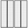 vidaXL Insect Door Curtains 2 pcs with Magnet Blocks Black 220x110 cm