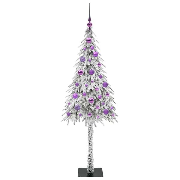 vidaXL Christmas Tree with 150 LEDs White 150 cm PE and Steel