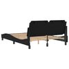 vidaXL Bed Frame without Mattress "Zadar" Black 120x200 cm Faux Leather