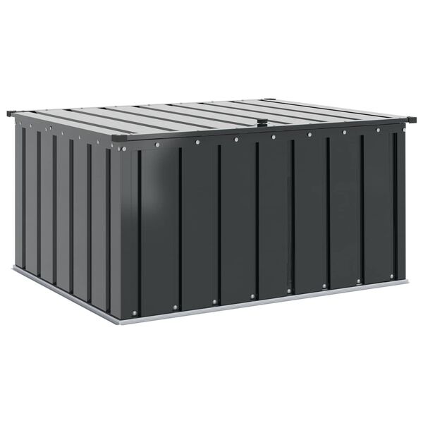vidaXL Garden Storage Box Black 101 x 82 x 50 cm Steel