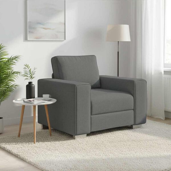 vidaXL Sofa Dark Grey 100 x 77 x 82 cm Fabric