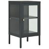 vidaXL Sideboard Anthracite 38x35x70 cm Steel and Glass