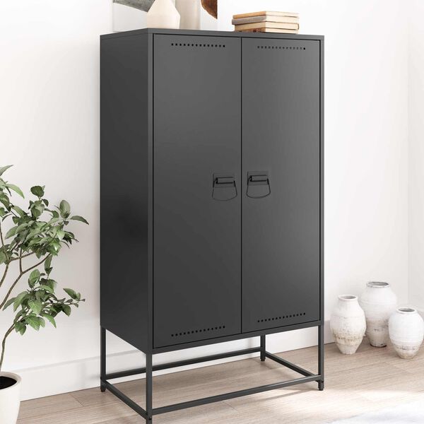 vidaXL Cabinet Handles Black 85 x 45 mm Metal