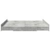 vidaXL Storage Bed Frame Concrete Grey 180 x 200 cm Engineered Wood