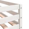 vidaXL Bunk Bed without Mattress White&Black 75x190 cm Small Single Solid Wood Pine