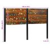 vidaXL Headboard 160 cm Solid Wood Reclaimed and Iron