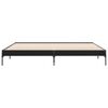 vidaXL Bed Frame without Mattress Black 200x200 cm