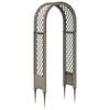 vidaXL Rose Arch with Spikes Grey 97 x 43 x 218 cm PP