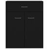 vidaXL Sideboard Black 60x30x75 cm Engineered Wood