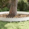 vidaXL Lawn Edgings 10 pcs White 103 x 0.05 x 22 cm Steel